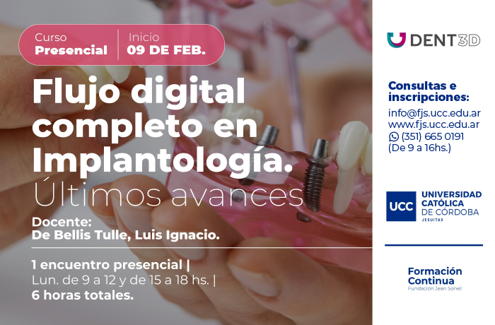 Curso PRESENCIAL- Flujo Digital Completo en Implantología | Últimos Avances